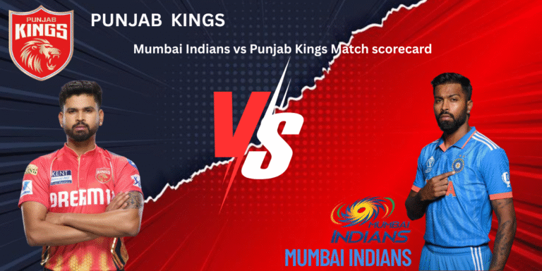 Mumbai Indians vs Punjab Kings Match scorecard