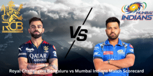Royal Challengers Bengaluru vs Mumbai Indians Match Scorecard